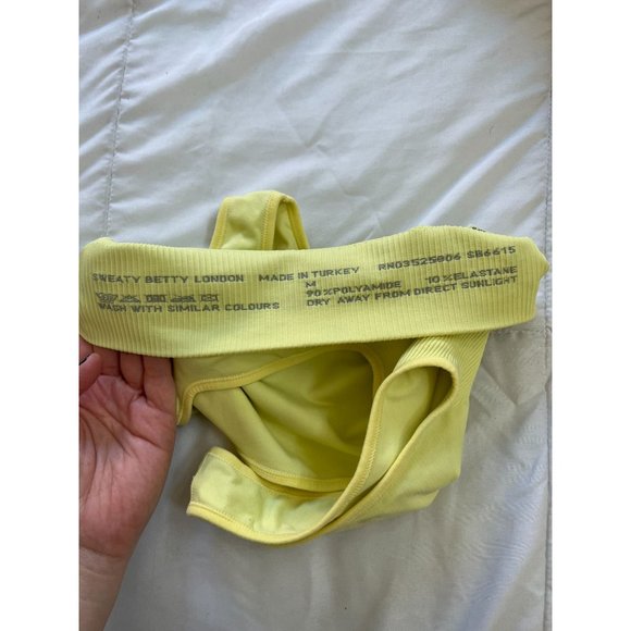 Sweaty Betty Balance Seamless Low Impact Sports Bra Yellow - Picture 4 of 5
